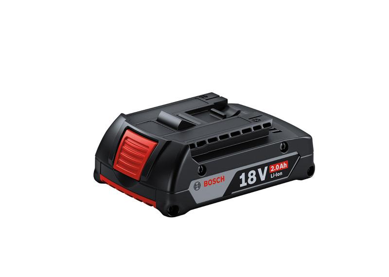 Baterija 
 1x GBA 18V 2,0 Ah