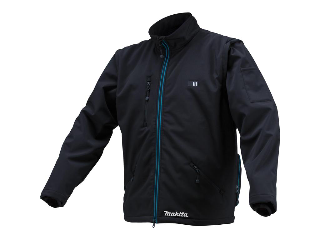 Aku. ogrevana jakna črna 12V max - 3XL