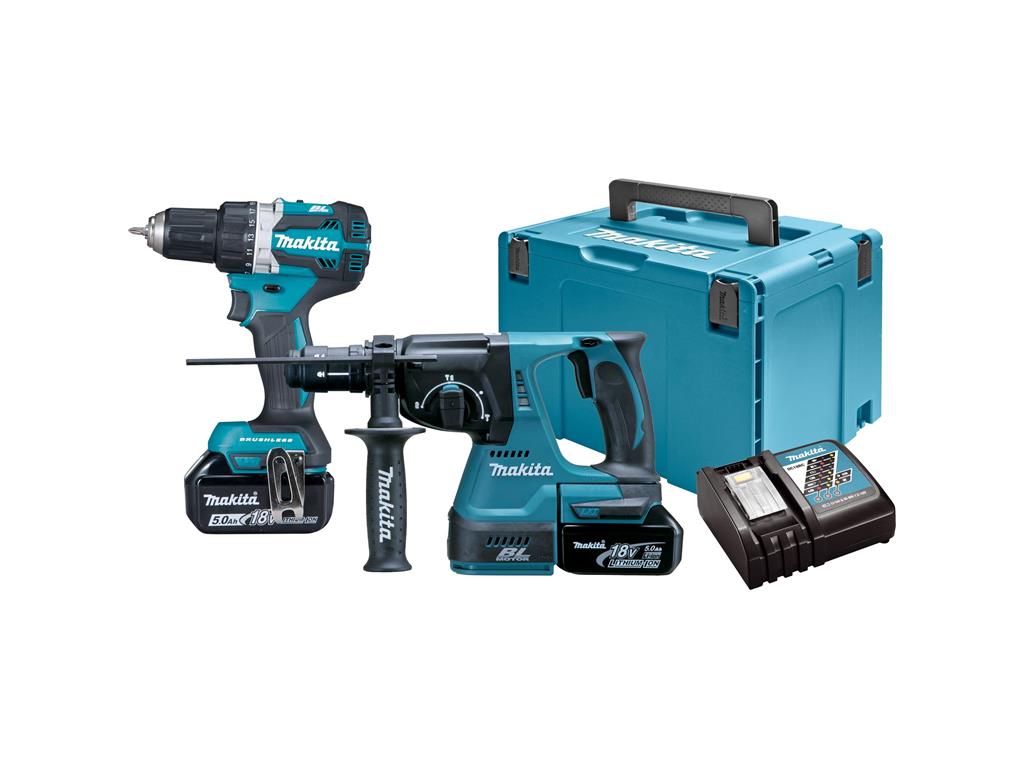Set LXT-DHR243, DDF484, BL1850Bx2, DC18R