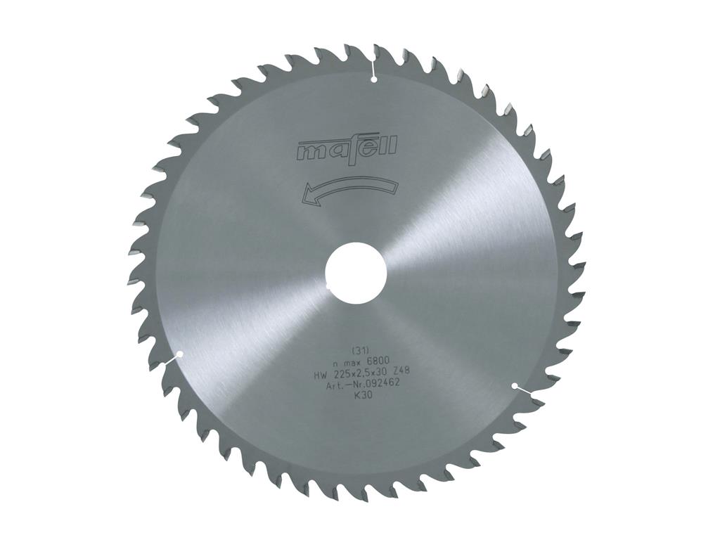 List krožne žage-HM O225x2.5x30 48Z/WZ