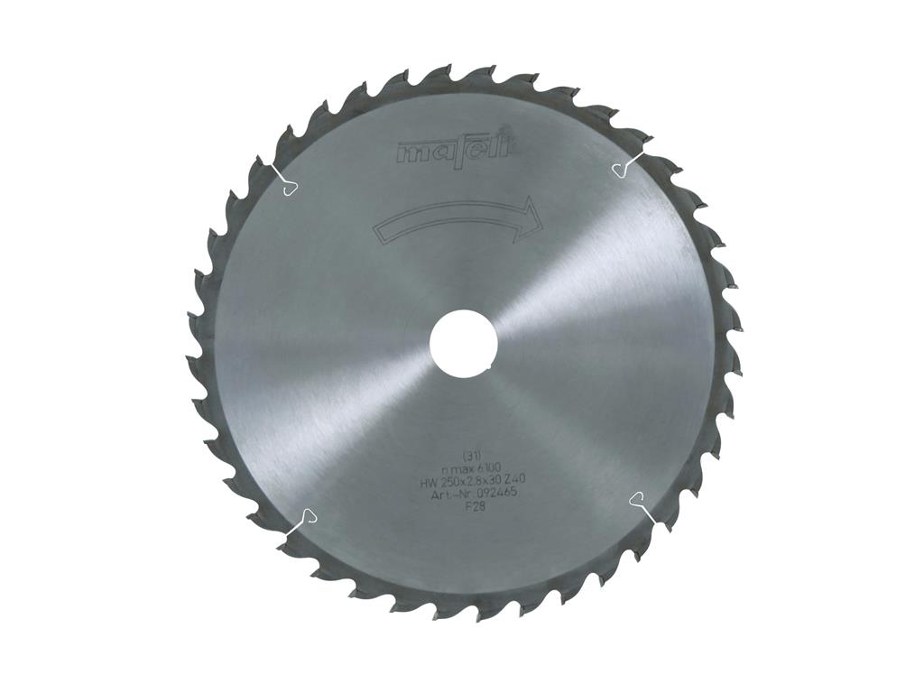 List krožne žage-HM O250x2.8x30 40Z/WZ