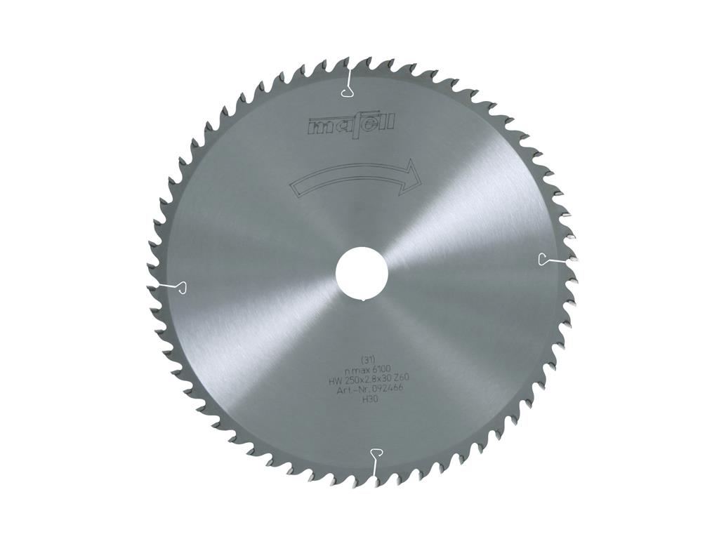 List krožne žage-HM O250x2.8x30 60Z/WZ