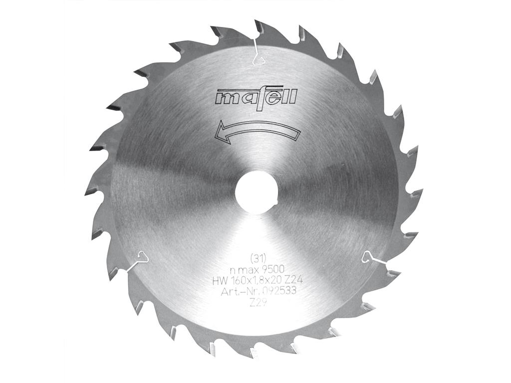 List krožne žage-HM O160x1.8x20 24Z/WZ