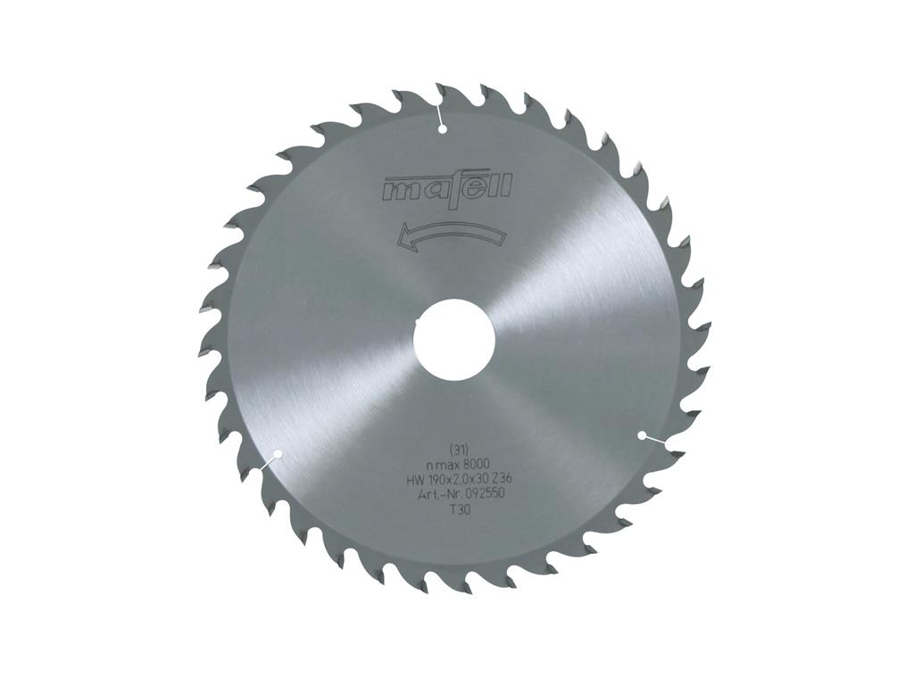 List krožne žage-HM O190x2.0x30 36Z/WZ