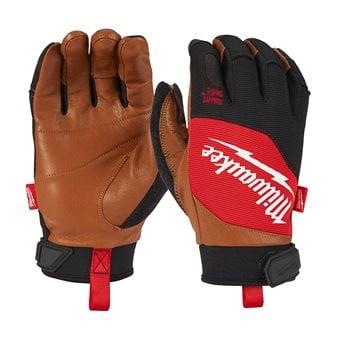 HYBRID LEATHER GLOVES - 9/L - 1PC