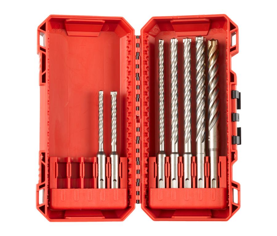 Set svedrov SDS-PLUS MX4 - 7 delni