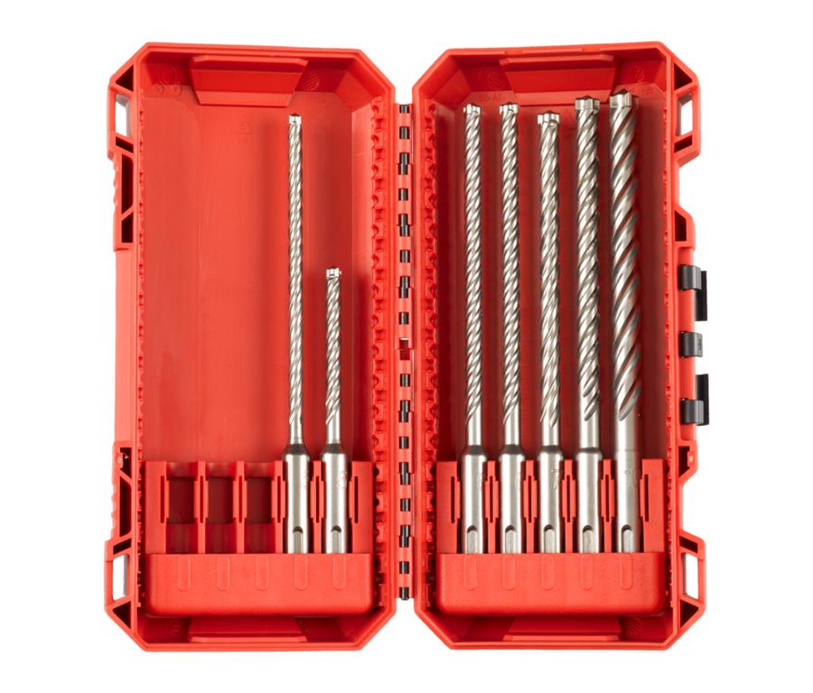 Set svedrov SDS-PLUS MX4 - 7 delni