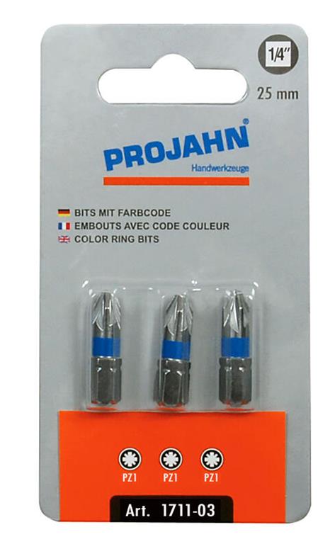 1/4" Bit L25 mm Pozidriv Nr 1;(PE3)