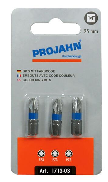 1/4" Bit L25 mm Pozidriv Nr 3;(PE3)