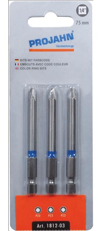 1/4" Bit L75 mm Phillips Nr 1;(PE3)