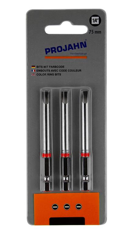 1/4" Bit L75 mm Schlitz 4mm;(PE3)