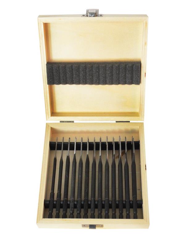 Flat bit set 13 pcs 6-8-10-12-13-14-16-1