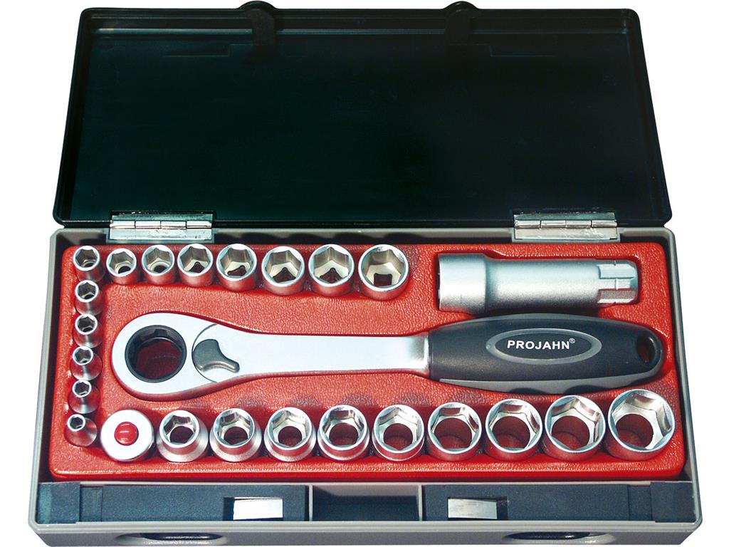 1/4"+3/8" Set PLUS natič.ključev; 25-del