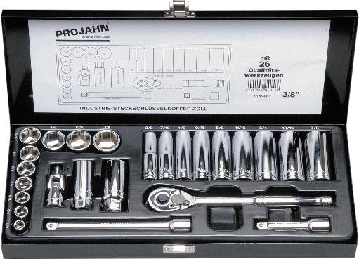 3/8" col.Set PRO natičnih ključev 25tlg