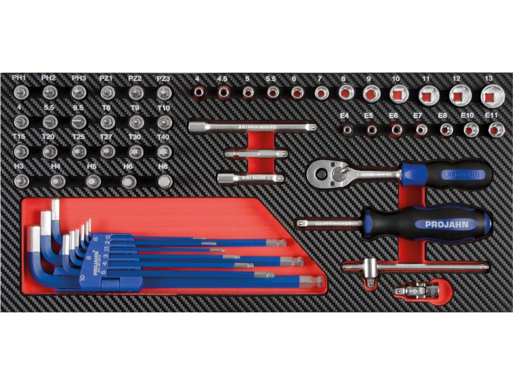 1/4" vložek z orodjem 58tlg