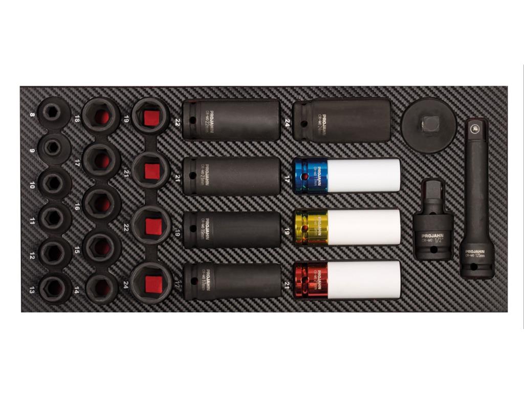 1/2" Set Ud.natični ključ 30-del