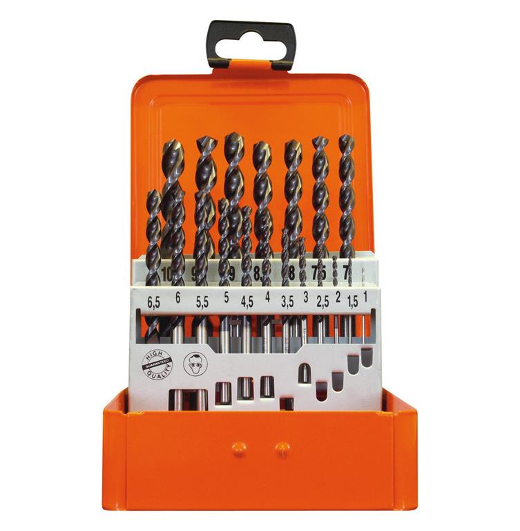 HSS-Co kaseta s svedri 19tlg 1-10 mm