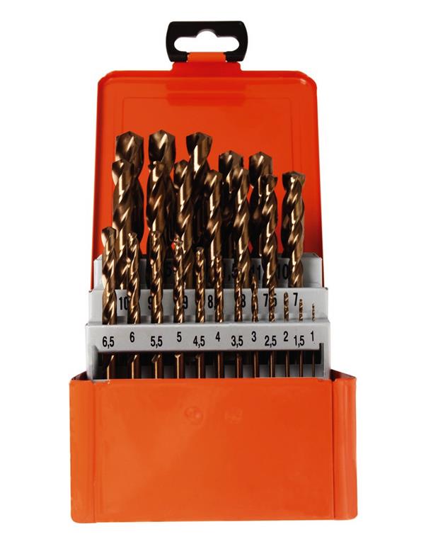 HSS-Co kaseta s svedri 25tlg, 1-13 mm