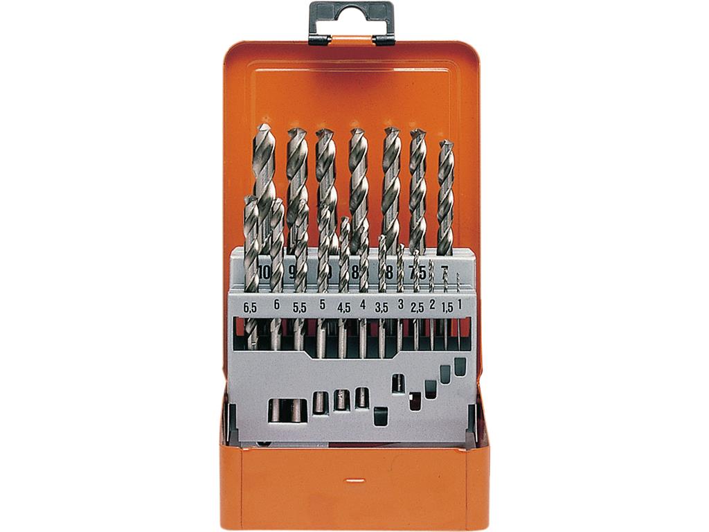 HSS-Co kaseta s svedri 19tlg 1-10 mm
