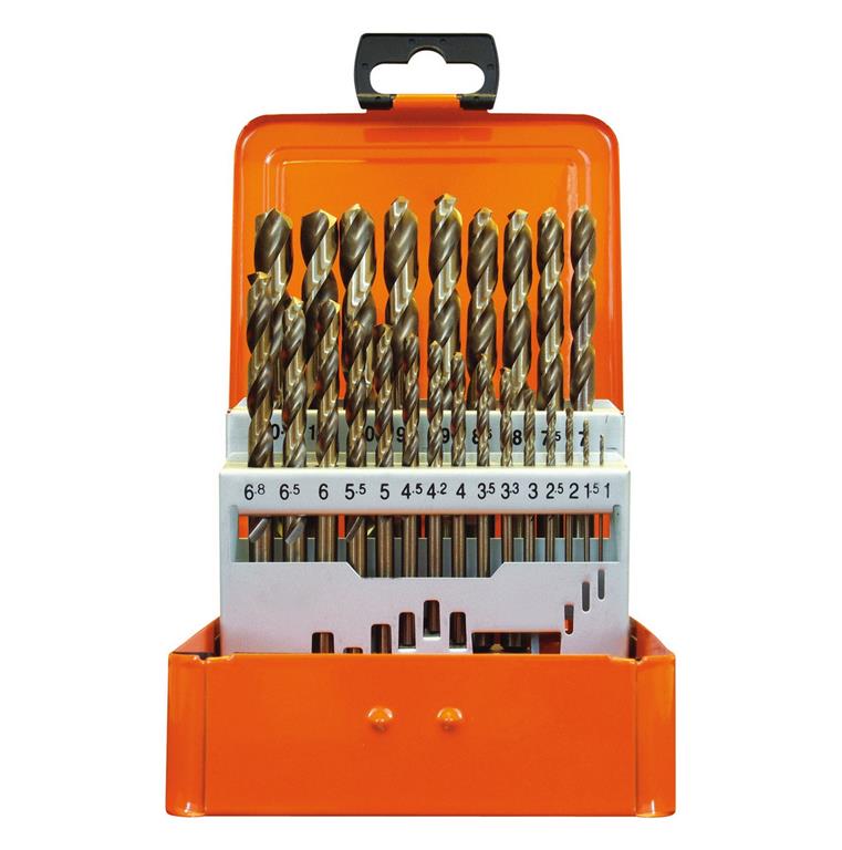 HSS-Co kaseta s svedri 24tlg 1-10,5 mm