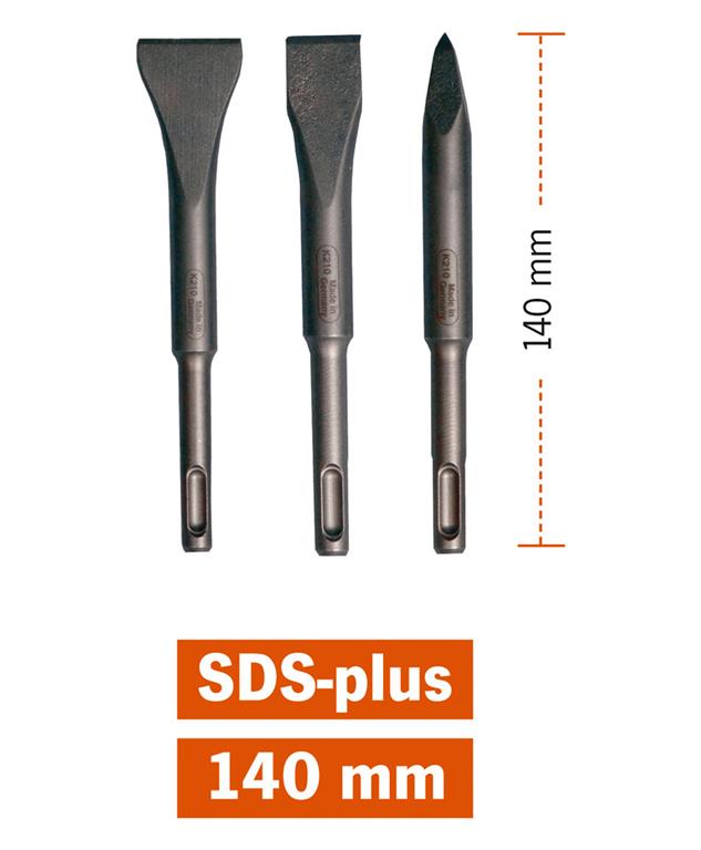 Set dleta 3-tlg.140 mm SDS-plus