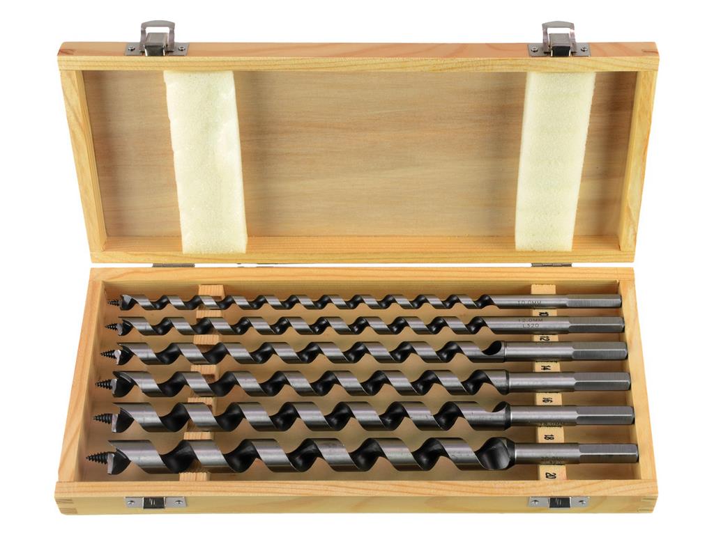 Lesni sveder 320 mm v leseni škatli