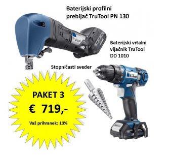 TruTool PN130/DD1010 prebijač+vijačnik